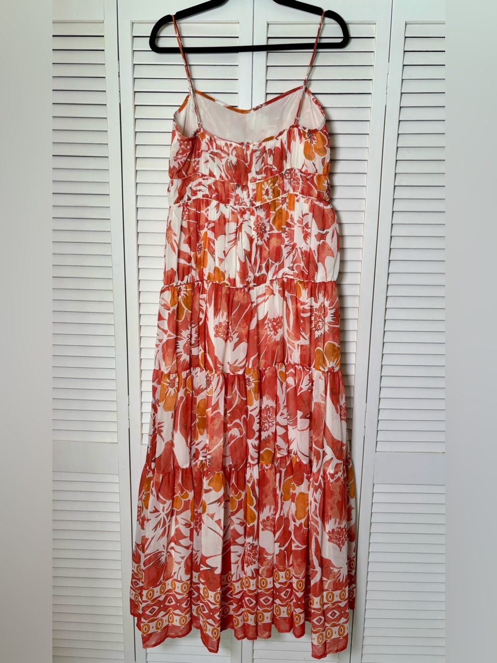 NWT AVEC LES FILLES Tropical Floral Coral Resort Anthropologie Sundress 10 - Picture 4 of 6